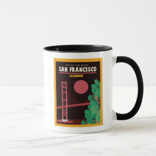 Taza Puente Golden Gate en la noche