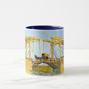 Taza Puente Langlois en Arlés por Vincent van Gogh