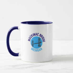 Taza Puente Mackinac Michigan Ciudad natal Café Mug