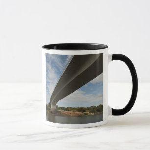 Taza Puente que conecta Guyana con Brasil sobre el Taku