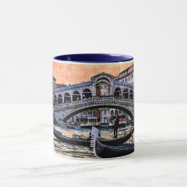 Taza Puente Rialto. Venecia. Italia.