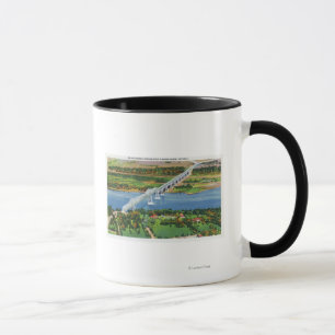 Taza Puente Rip Van Winkle sobre el río Hudson