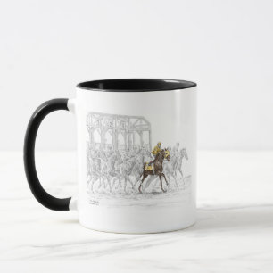 Taza Puerta de inicio de la carrera de caballos