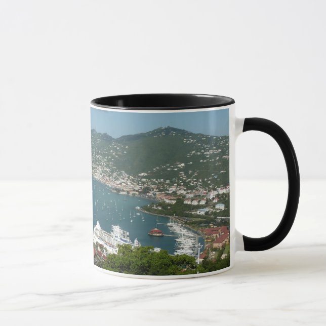 Taza Puerto de St. Thomas Islas Vírgenes Estadounidense (Derecha)