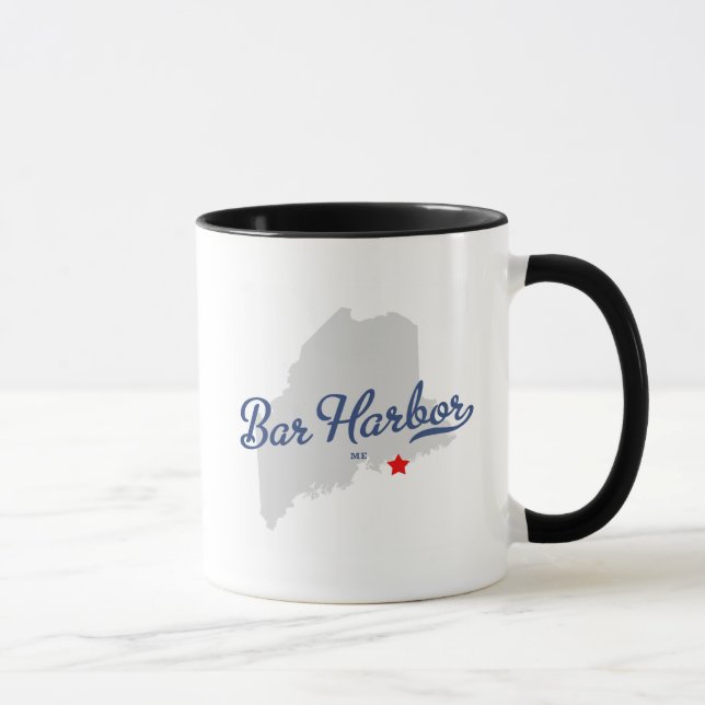 Taza Puerto Maine de la barra YO camisa (Derecha)