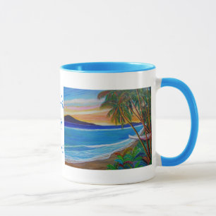 taza puesta de sol de la piscina de tiburones de S