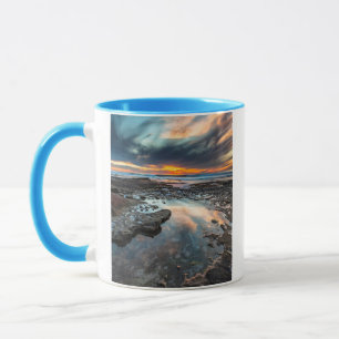 Taza Puesta de sol desde las pozas de marea