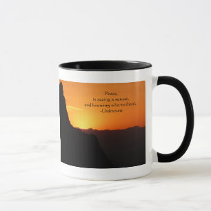 Taza Puesta de sol en Big Bend-con cita