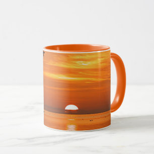 Taza Puesta de sol en Key West, fotografía escénica,