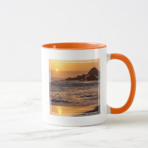 Taza Puesta De Sol En La Playa De Pfeiffer