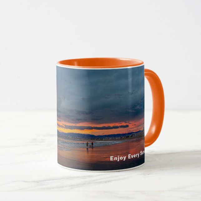 Taza Puesta de sol pico - Marina Del Rey, CA  (Anverso derecho)