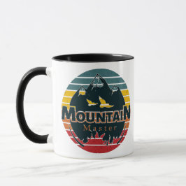 Taza Puesta de sol retro Maestra Montaña 