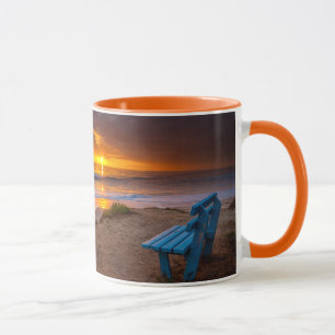Taza Puesta de sol sobre el Océano Pacífico