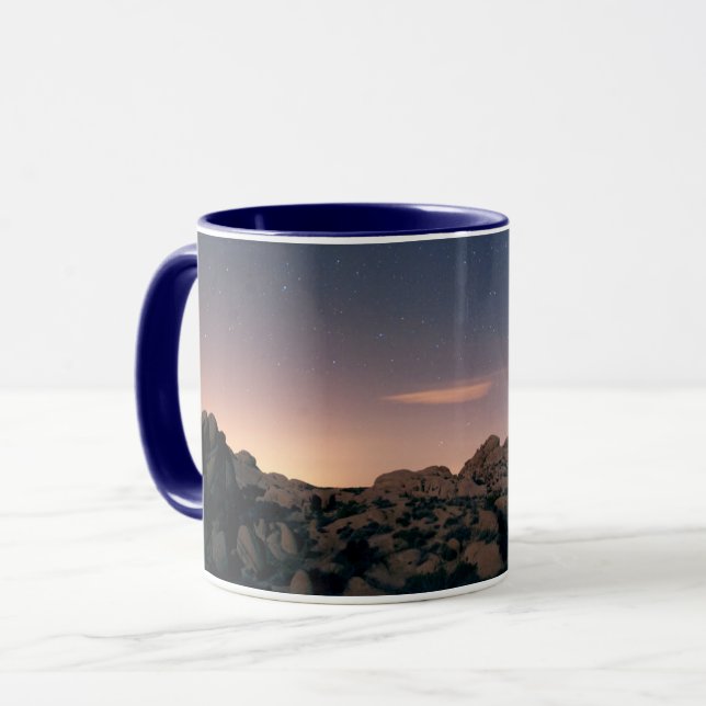 Taza Puesta de sol sobre el parque nacional del árbol d (Anverso izquierdo)