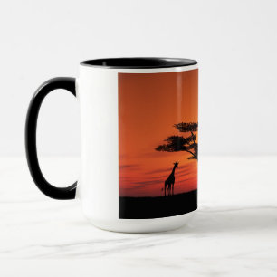 Taza Puesta del sol africana