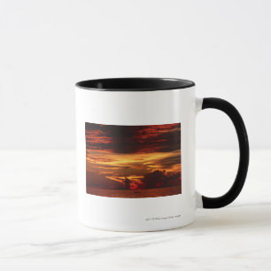 Taza Puesta del sol en el mar