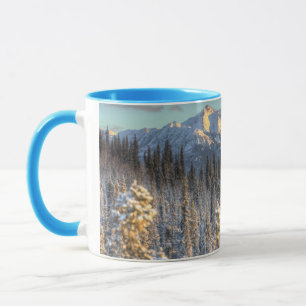 Taza Puesta del sol en personas del soporte