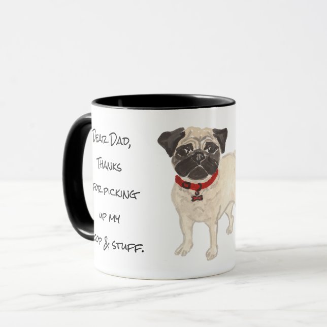 Taza Pug (Anverso izquierdo)