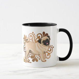 Taza Pug de alba