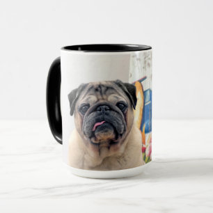 Taza Pug de superficie