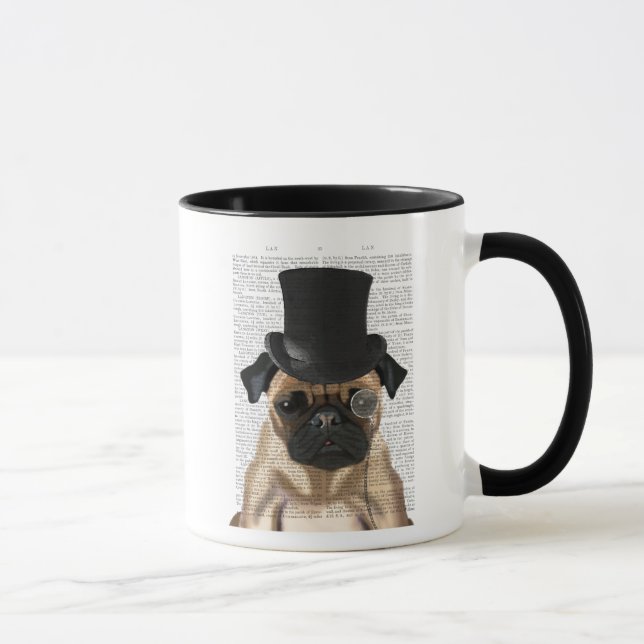 Taza Pug, hebilla formal y Gorra (Derecha)
