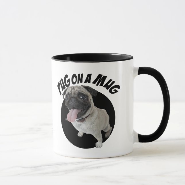 Taza Pug on the Mug (Derecha)