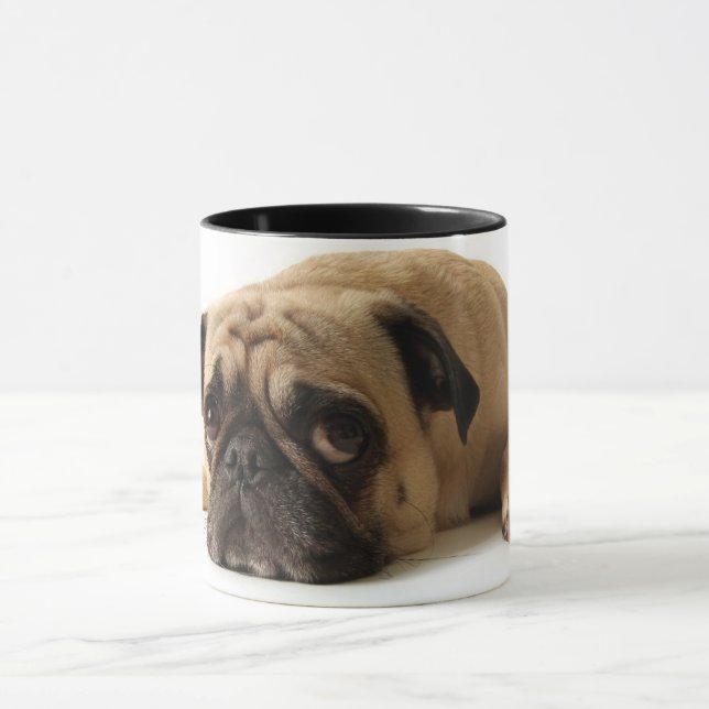 Taza Pug triste (Centro)