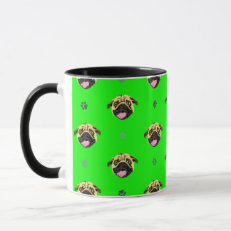 Taza Pug Verde