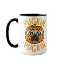 Pugkin Pug Dog Halloween Mug - Spooky Tee