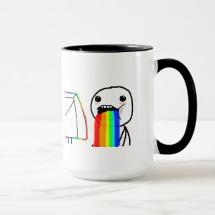 Taza Puking de los arco iris