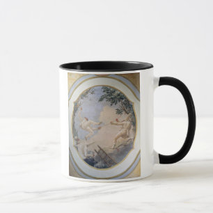 Taza Pulcinella en un oscilación, 1797 (fresco)