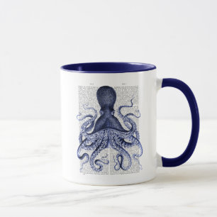 Taza Pulpo azul