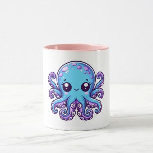 Taza Pulpo azul lindo
