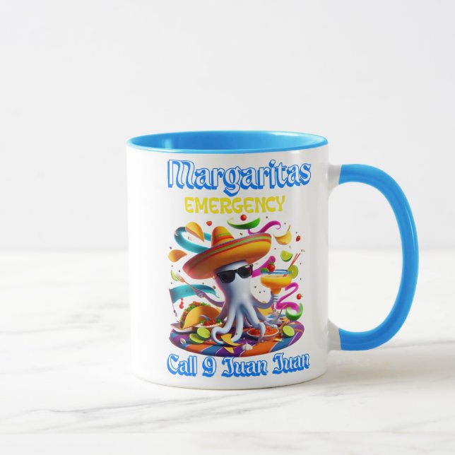 Taza Pulpo de emergencia Margarita con sombrero (Derecha)