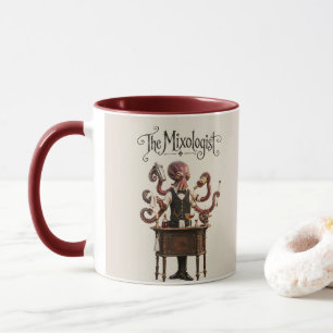Taza Pulpo detrás de la barra
