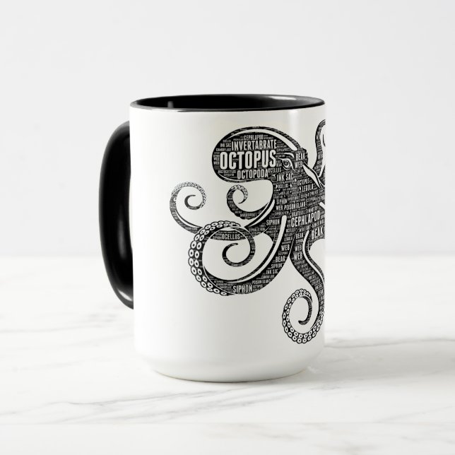 Taza Pulpo - el cephlopod inteligente (Anverso izquierdo)