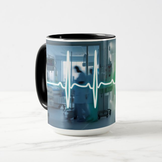 Taza Pulso de atención: El latido del corazón de una ta (Anverso izquierdo)