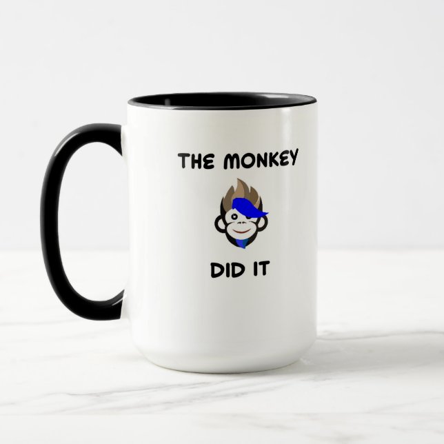 Taza Punk Mono El mono lo hizo Mug (Izquierda)
