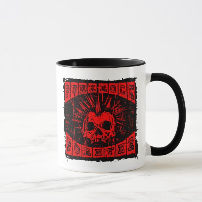 Taza punk roca para siempre (Derecha)