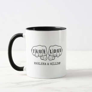 Taza Punk Rock Tattoo entrega verdadero amor 16 años