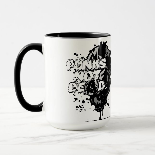 Taza punks not dead (Izquierda)