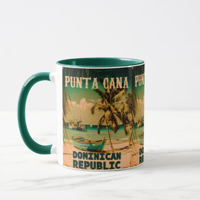 Taza Punta Cana Dominican - Vintage Souvenir 80 (Izquierda)