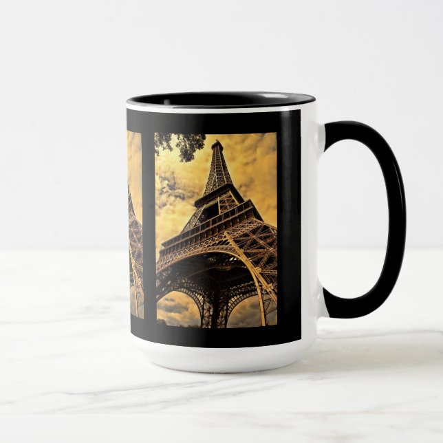 Taza Punto de referencia de la Torre Eiffel (Derecha)
