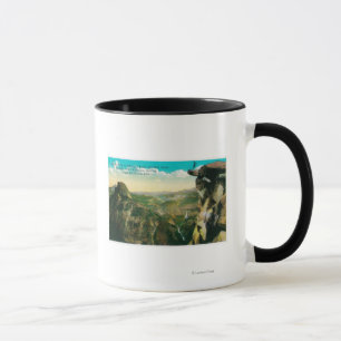 Taza Punto del glaciar, media bóveda, y valle de
