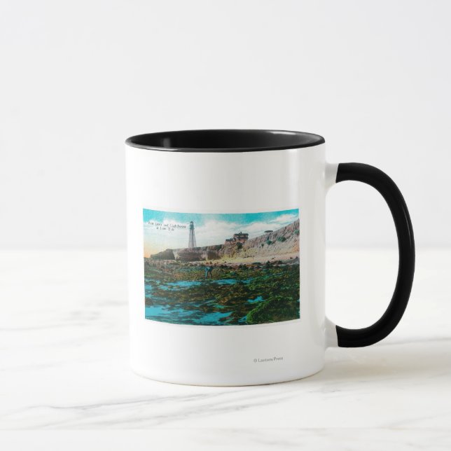 Taza Punto Loma y faro en marea baja (Derecha)