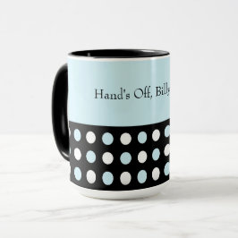 Taza Punto Polka del personalizable