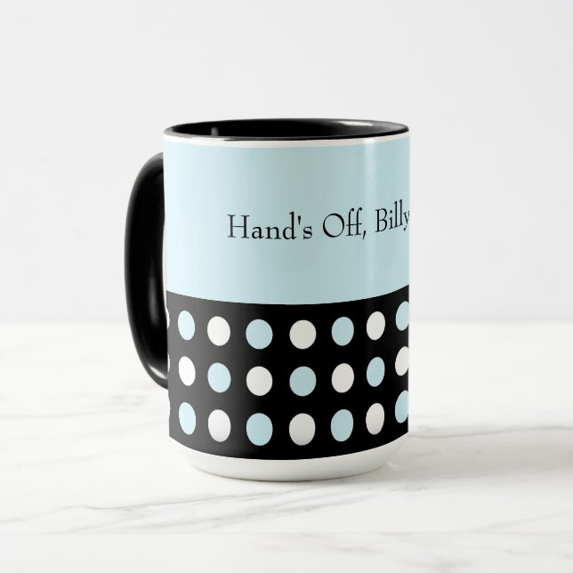 Taza Punto Polka del personalizable (Anverso izquierdo)