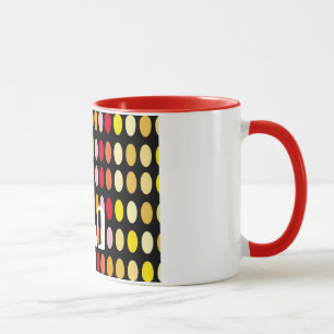 Taza Puntos de polka coloreados