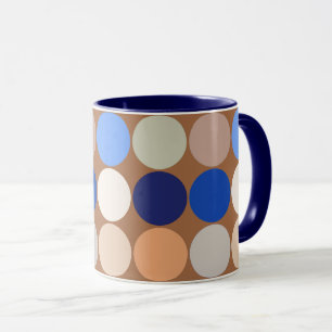 Taza Puntos gigantes de mediados del siglo, Taupe Tan,