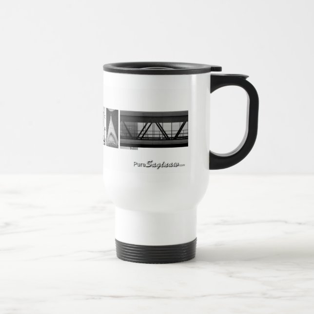 Taza pura del viaje de las letras de Saginaw (Derecha)